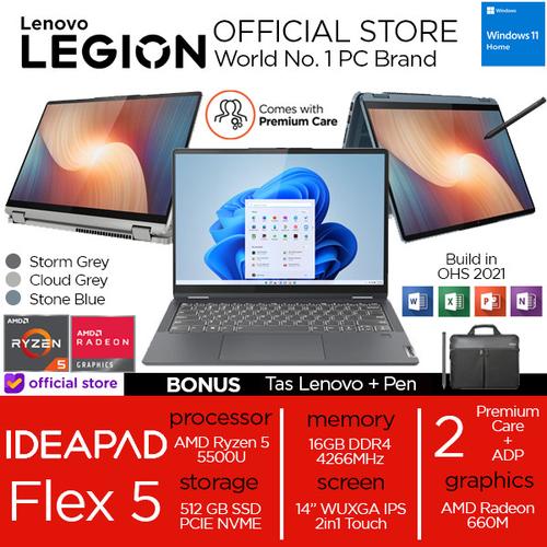 [EZO.2400292] Lenovo Flex 5 14 2in1 Touch Ryzen 5 5500 16GB 512SSD W11+OHS 14.0WUXGA