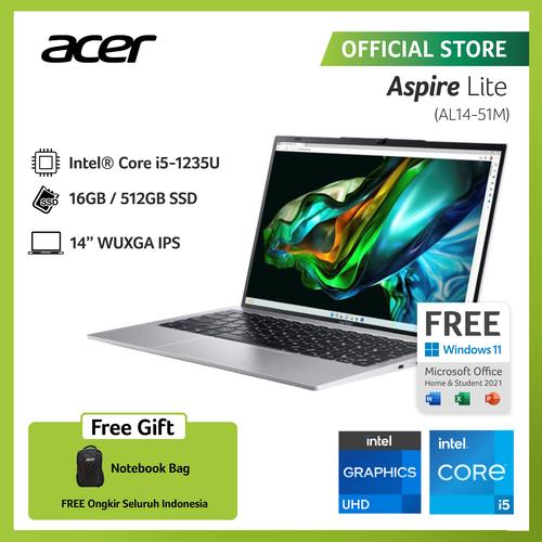 [EZO.2100118] Acer Aspire Lite AL14-51M-58U1 14" WUXGA i5-1235U 16GB 512GB SSD W11