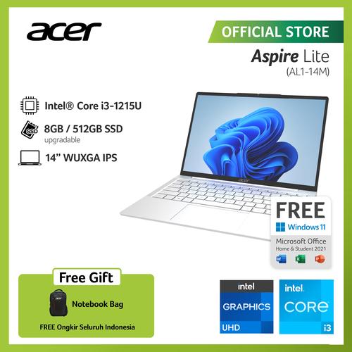 [EZO.2100125] Acer Aspire Lite AL14-51M-37GM 14" WUXGA i3-1215U 8GB 512GB SSD W11