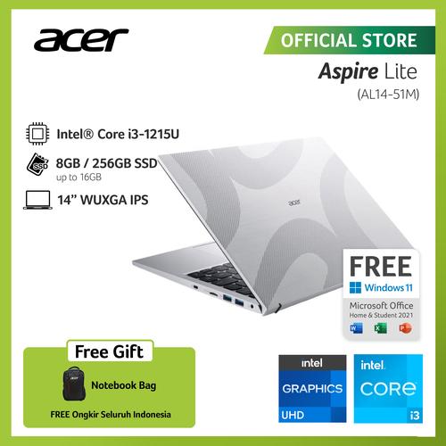 [EZO.2100128] ACER ASPIRE LITE AL14-51M-31Y7 14" WUXGA I3-1215U 8GB 256GB SSD W11