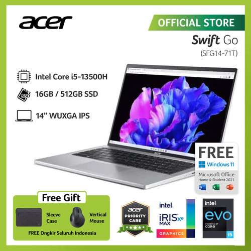 [EZO.2100147] ACER SWIFT GO 14 TOUCH SFG14-71T-51MG 14" i5-13500H 16GB 512GB SSD W11