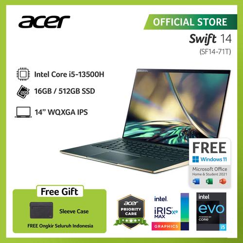 [EZO.2100072] ACER SWIFT 14 SF14-71T-58F1 14"QHD GEN 13 i5-13500H 16GB 512G MINT W11