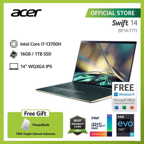 [EZO.2100075] ACER SWIFT 14 SF14-71T-79UV 14"QHD GEN 13 i7-13700H 16GB 1TB BLUE W11