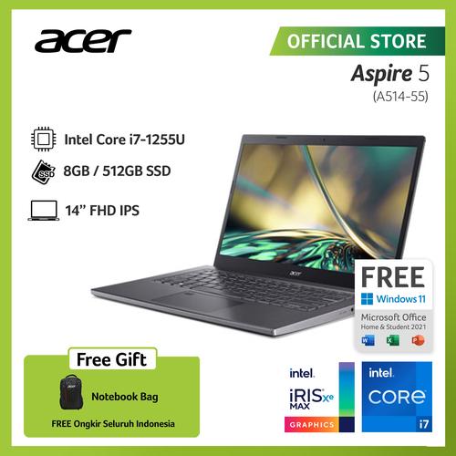 [EZO.2100228] ACER LAPTOP ASPIRE 5 A514-55-74ZR 14" INTEL GEN12 i7-1255U 8GB 512GB