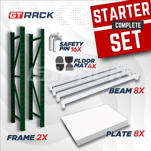 RAK GUDANG BESI GT RACK GT215 MAX 3 METER 4 SUSUN LEBAR 40CM P 1.5 M/ RAK ARSIP / RAK BAJU / RAK BUKU / RACK SUSUN