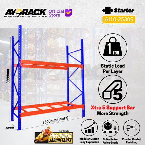 [EZO.8800066] RAK BAN TRUCK /TRONTON /KONTENER LEBAR 80CM AYORACK AI10-2530S