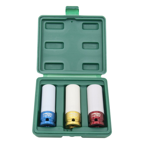 [S03AD43] Jonnesway 3 Pcs Deep Impact Socket Set 1/2' - S03AD4303S