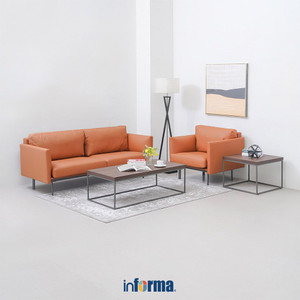 [EZO.0601578] Informa Keanu Sofa Kulit 1 Seater - Cokelat