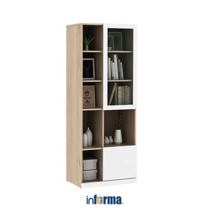 [EZO.0602640] Informa Percy Kabinet Double Side High - Putih