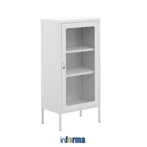[EZO.0601239] Informa Flins Lemari Arsip Kantor Metal Pintu Kaca Low