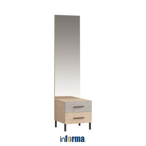 [EZO.0601262] Informa Kian Nakas Dengan Cermin - Cokelat Oak