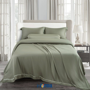 [EZO.0601962] Informa 160X200 cm Set 7 Pcs Seprai Queen Tencel Luxe Laurel - Hijau Sprei Seprai Aesthetic Seprei Sheet Set Bed Sheet Aksesoris Tempat Tidur Set Sarung Bantal Sarung Guling