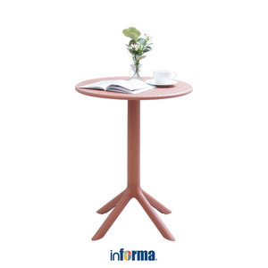 [EZO.0602684] Informa Friga Meja Teras - Merah Terracotta