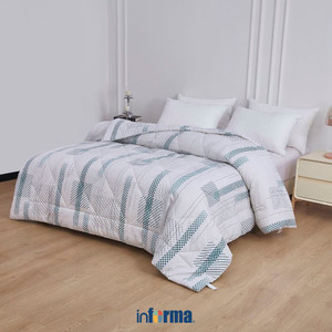 [EZO.0602036] Informa 180X200 cm Set 7 Pcs Seprai King Katun Knox Sprei Seprai Aesthetic Seprei Sheet Set Bed Sheet Aksesoris Tempat Tidur Set Sarung Bantal Sarung Guling