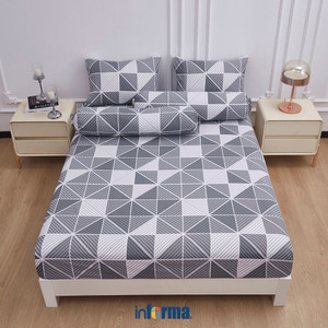 [EZO.0602757] Informa 160X200 cm Set 7 Pcs Seprai Queen Katun Jules