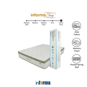 [EZO.0602693] Informa Sleep 200X200X30 cm Aloe Ortho I I Kasur Spring Pocket In Box