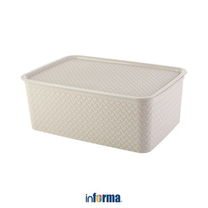 [EZO.0602289] Informa 26X18X9.5 cm Alexandra Kotak Penyimpanan Dengan Tutup Jewelry Organizer Jewelry Box Storage Box Tempat Alat Tulis Makeup Aksesoris Serbaguna Wadah Penyimpanan Multifungsi Organizer Meja