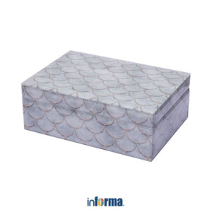 [EZO.0602289] Informa 26X18X9.5 cm Alexandra Kotak Penyimpanan Dengan Tutup Jewelry Organizer Jewelry Box Storage Box Tempat Alat Tulis Makeup Aksesoris Serbaguna Wadah Penyimpanan Multifungsi Organizer Meja