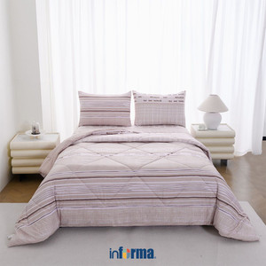 [EZO.0601997] Informa 180X200 cm Set 6 Pcs Seprai King Microfiber Ximo Sprei Seprai Aesthetic Seprei Sheet Set Bed Sheet Aksesoris Tempat Tidur Set Sarung Bantal Sarung Guling