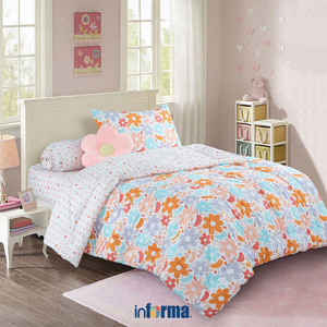 [EZO.0602127] Informa 120X200 cm Set 4 Pcs Seprai Double Katun Lyocell Ayano - Mix Sprei Seprai Aesthetic Seprei Sheet Set Bed Sheet Aksesoris Tempat Tidur Set Sarung Bantal Sarung Guling