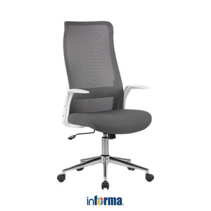 [EZO.0602215] Informa Lumos Kursi Kantor Sandaran Tinggi Tempat Duduk Kerja Dengan Roda Office Chair Kursi Mesh Staff Karyawan Furniture Indoor Kantor