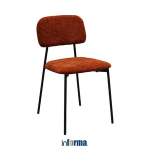 [EZO.0602582] Informa Praise Kursi Makan - Cokelat Copper Dining Chair Tempat Duduk Ruang Makan Kursi Kafe Restoran