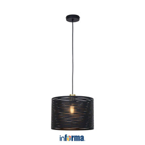 [EZO.0602796] Informa 30X30X20 cm Lenoir Lampu Gantung Hias - Hitam