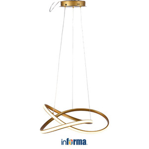 [EZO.0601613] Informa Lampu Gantung Hias Led Round - Gold