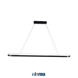 [EZO.0602845] Informa 120 cm Macy Lampu Gantung Hias Oval - Hitam