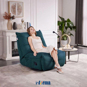 [EZO.0602858] Informa Cheers Melody Sofa Recliner Rocking 1 Seater - Hijau