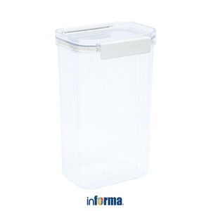 [EZO.0602548] Informa 1.8 ltr Arra Milky Wadah Makanan Dengan Sendok Food Container Kotak Makan Food Grade Serbaguna Tempat Makanan Food Storage Kitchenware