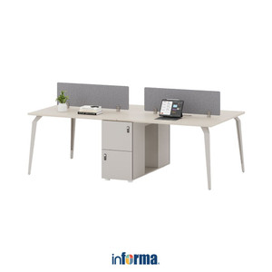 [EZO.0602421] Informa Kaki Meja E-019 - Hitam Table Base Part Rangka Kaki Meja Tiang Penyangga Meja