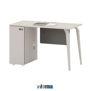 [EZO.0601602] Informa Kairo Meja Kantor 100X50X75 cm - Putih Maple