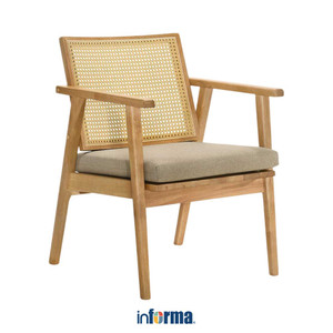 [EZO.0602880] Informa 120 cm Ivy Ii Kabinet Dinding Dapur - Putih / Cokelat Oak
