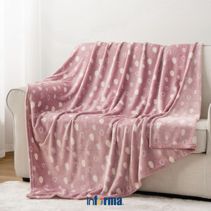 [EZO.0602919] Informa 135X250 cm Set 2 Pcs Gorden Blackout Textured Leaves - Krem