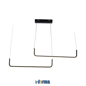 [EZO.0602846] Informa 97.5 cm Macy Lampu Gantung Hias 2L - Hitam Hanging Lamp Decorations Lighting Plafon Light Decoration Lampu Langit Langit Dekorasi Interior Ceiling Light Home Decor