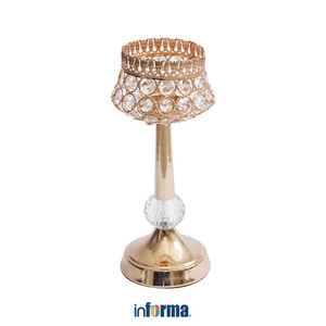 [EZO.0602321] Informa 12X12X29 cm Hestia Tempat Lilin Dekorasi A1 - Gold Candle Holder Deco Wadah Lilin Dekoratif Pajangan Dekorasi Meja Aesthetic