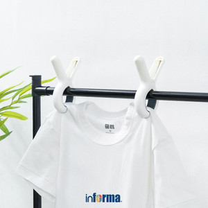[EZO.0602892] Informa Rana Kabinet Dengan Rak 6 Tingkat - Putih/Cokelat Maple