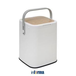 [EZO.0601854] Informa 10 ltr Cleo Tempat Sampah - Putih