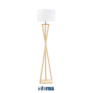 [EZO.0602241] Informa Fidel Lampu Lantai - Cokelat Standing Floor Light Lampu Tiang Dekorasi Lampu Berdiri