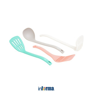 [EZO.0601890] Informa Cooking Color Penn Set 4 Pcs Peralatan Masak