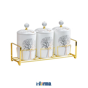 [EZO.0601919] Informa Natree Set 3 Pcs Stoples Dengan Rak - Putih