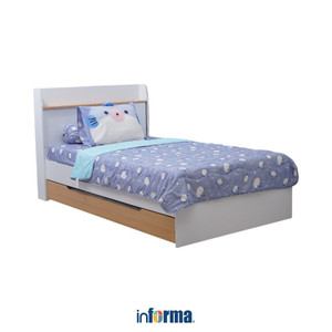 [EZO.0602742] Informa 120X200 cm Set 4 Pcs Seprai Double Anak Microfiber Puffish