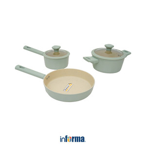 [EZO.0601902] Informa Cooking Color Set 5 Pcs Hector Perlengkapan Masak - Hijau