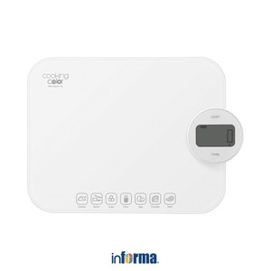 [EZO.0602542] Informa Cooking Color Emmett Timbangan Dapur Digital Self-Powered - Putih Kitchen Scale Alat Pengukur Berat Bahan Makanan Serbaguna Perlengkapan Dapur Peralatan Masak