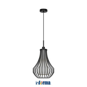 [EZO.0602090] Informa 22.5X30 cm Geneve Lampu Gantung Hias - Hitam Hanging Lamp Decorations Lighting Plafon Light Decoration Lampu Langit Langit Dekorasi Interior Ceiling Light Home Decor