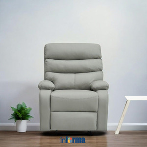 [EZO.0602388] Informa Niels Sofa Recliner Fabric 1 Seater - Abu-Abu Tempat Duduk Rebahan Sofa Santai Ruang Tamu Reclining Couch Furniture Indoor Rumah