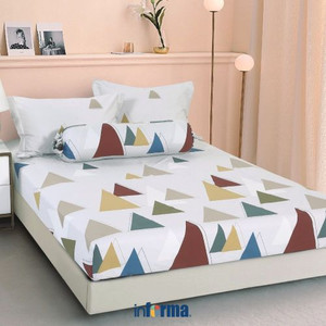Informa - Linotela 160x200 Cm Set 5 Pcs Seprai Queen Katun Upton