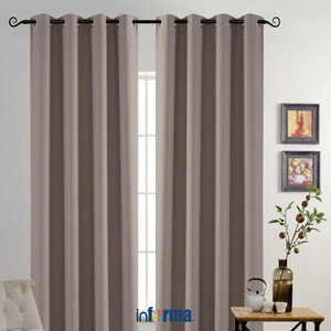 Informa - Informa 135x250 Cm Set 2 Pcs Gorden Jacquard Embossed Leave