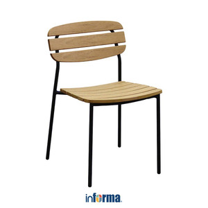 [EZO.0602460] Informa Frolley Kursi Teras - Hitam Balcony Chair Kursi Outdoor Serbaguna Furniture Rumah Tempat Duduk Kursi Halaman Balkon